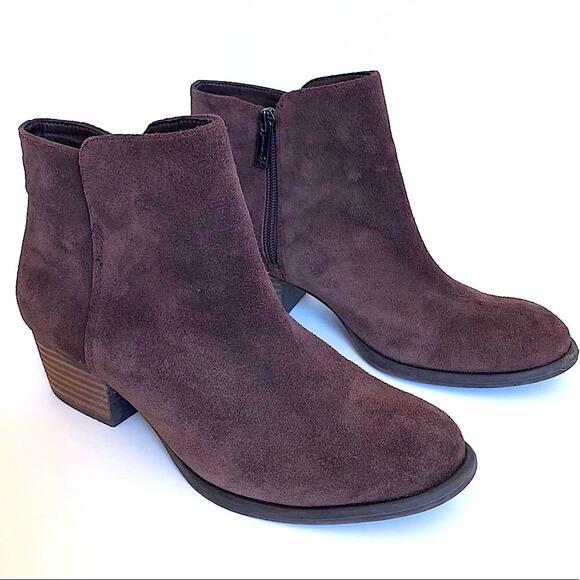 Brown Suede Leather Booties by Jessica Simpson 7M - Picture 2 of 7